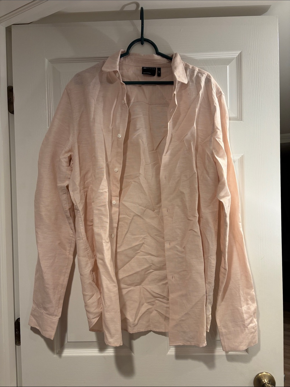 ASOS Men's Blush Pink Casual Button-Down Shirt